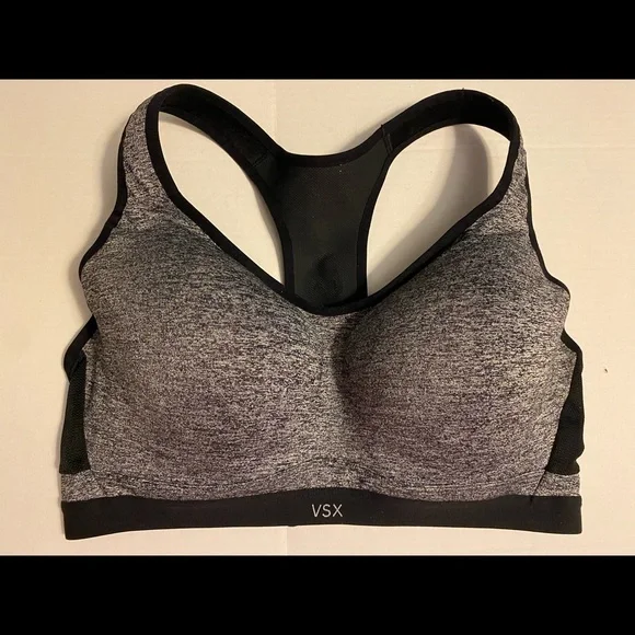 VSX‎ WIRED Sports bra gray and black 36DD - Picture 2 of 5